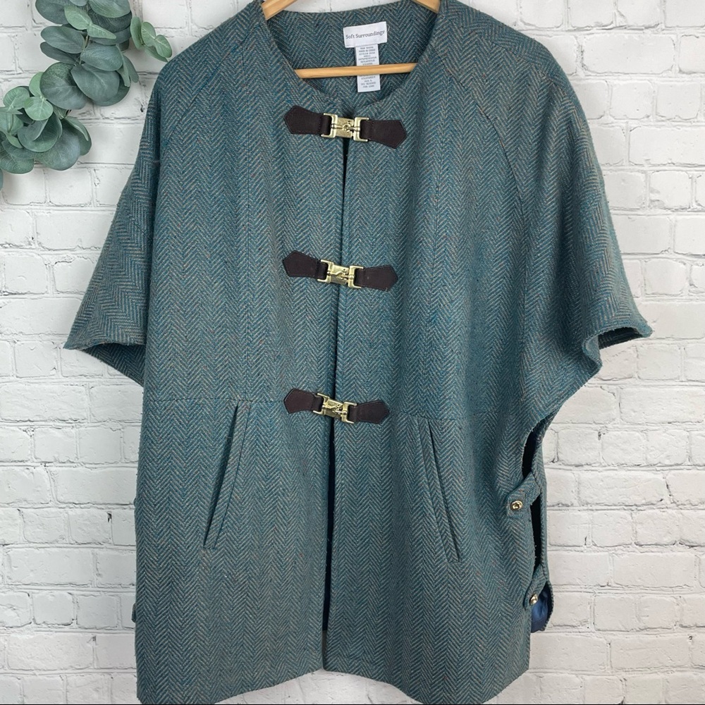 SOFT SURROUNDINGS Hampstead Cape Jacket size Large